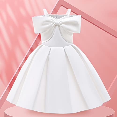 KAGAYD Girls Solid Color Princess Pageant Dress Kids Prom Gowns Wedding Party Flower Dresses2