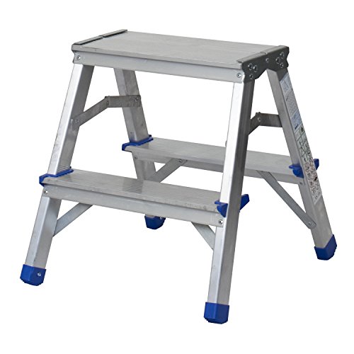 Abbey Aluminium Double Sided Step Ladders 2 Tread