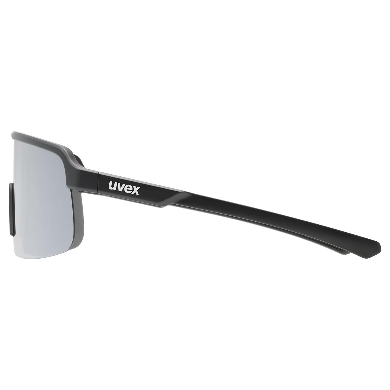 uvex dyrt, okulary sportowe unisex-dorosły, black matt/silver mirror, one size