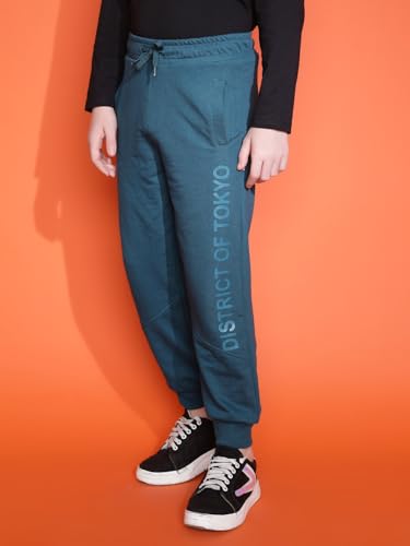 Image of Li'l Tomatoes Boys Looper Track Pant | Soft & Breathable Summer Casual Wear | Elastic Waist with Drawstring | 9-16 Years