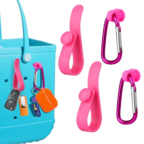 Image of Mity rain Key Holder for Bogg Bag, Accessories for Bogg Bags Original X Large, Insert Charm Carabiner Keychain for Beach Bag