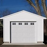 NILEHO 16 Pcs Black Magnetic Faux Windows Panels for 1 Car Garage Household Essentials Metal Garage Door Decorative Easy Installation Sheets and Plates of Metal - 6.125