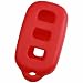 KeyGuardz Red Rubber Keyless Entry Remote Key Fob Skin Cover Protector