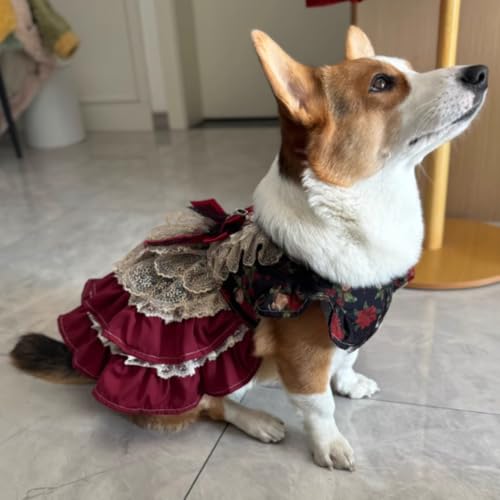 Vestido de Princesa para Perros Pequeños M Rojo miniatura 7