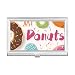 Doughnut Dessert Sweet Food Pattern Business Card Holder Case Pocket Box Wallet