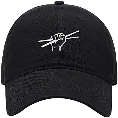 Baseball Cap Men Drummer Sticks Embroidered Washed Cotton Dad Hat Baseball Caps