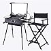 Produktbild Make-up Zug Fall Touchscreen Trolley Kosmetik Zug Tisch Fall mit Lichtern und Bluetooth Lautsprecher Künstler Studio Make-up Station Kosmetikspiegel,Schwarz