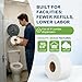 Commercial toilet paper - Jumbo toilet paper rolls -3,600 FT Industrial 3-Ply 9” Bulk Large Roll for Standard Jumbo Dispenser -100% Recycled Fibers-Soft and Absorbent Bathroom Tissue -6 Roll Case Pack