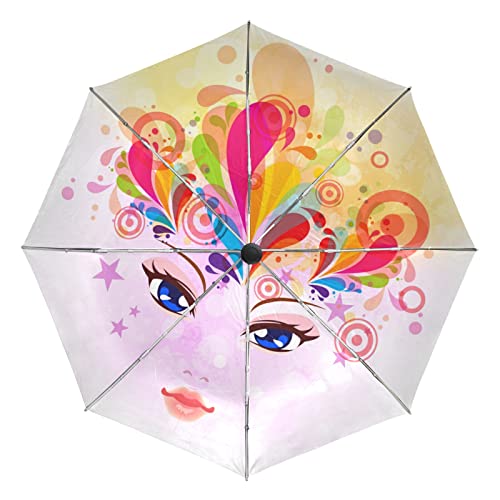 Parapluie automatique robuste pour se protéger du vent et des rayons UV