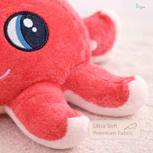 Image of Octopus Plush, Stuffed Animal, Plush Toy, Gifts for Kids 23 CM Blue & Pink