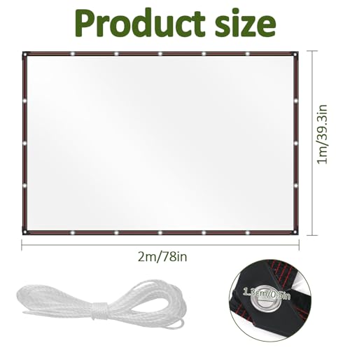 XCRPRT Klare Plane, Wasserdicht, Strapazierfähig, 1 x 2 m, Transparente Plane, Große wasserdichte PVC Abdeckplane mit Ösen und Seil für Garten, Outdoor, Camping, Wohnwagen, Gewächshaus