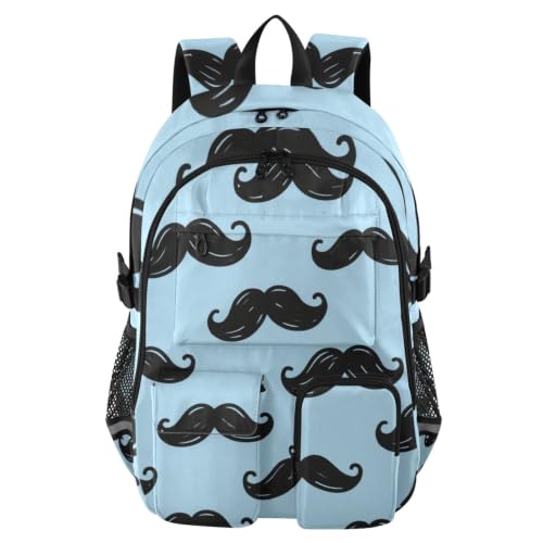 Mochilas para hombre grandes de viaje azul para laptop de 44.5 cm