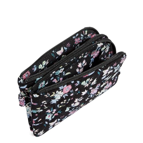 Image of Vera Bradley Women's Cotton Double Zip ID Case Wallet With RFID Protection