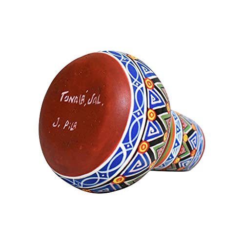 Hand-Decorated Aztec Pottery Miniature Jug | Artisan Crafted Collectible - Image 4