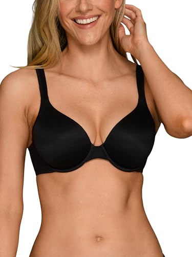 Image of Vanity Fair Women's Perfect T-Shirt Bra, Body Shine Full Coverage, Lightly Lined Cups up to DD