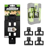 StealthMounts Battery Holder Compatible with EGO 56V (4 Pack) - Black Battery Mounts...