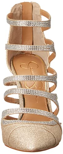 Jessica Simpson Womens Parminda Faux Suede Caged Pumps2