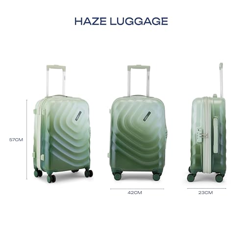 Image of Safari Select Haze 8 Wheels 57cm Cabin Trolley Bag Hard Case Carry-on Polycarbonate Luggage, TSA Lock, Anti Theft Securi Zipper, Organized Interior, Suitcase for Travel, Tropica
