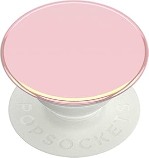 PopSockets: PopGrip Expanding Stand and Grip with a Swappable Top for Phones & Tablets - Color Chrome Powder Pink