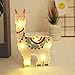 Produktbild YOUNCIER Nachtlicht für den Hausgarten Alpaka Lama LED-Lampe Leuchten Dekoratives Modellierlicht für das Haus Nachttischdekoration Geschenke für Kinder Batteriebetrieben