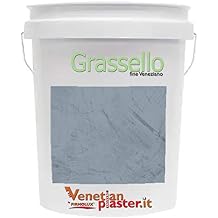 Grassello Authentic Venetian Plaster | Polished Plaster | Made in Italy from Lime & Marble | Gray/Dark colors 24 | Color BM2128-40 Oxford Gray