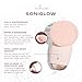 YOUTHLUX SoniGlow Silicone Facial Cleansing Brush – Electric Vibrating Skincare Scrubber Tool for Deep Pore Cleansing, Gentle Massage, Makeup Removal, Waterproof and Rechargeable (Pink)