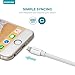 Overtime iPhone Lightning Cable, MFI Certified, Portable & Smart USB-A to Lightning Charging Cable, Fast Apple Charging Cord, 4ft iPhone Charger Cord Compatible with iPhone | iPad | iPod - White