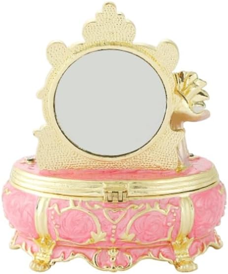Metal Enamel Jewelry B ox in The Shape of Dressing Table Storage Home Decoration Items image 4