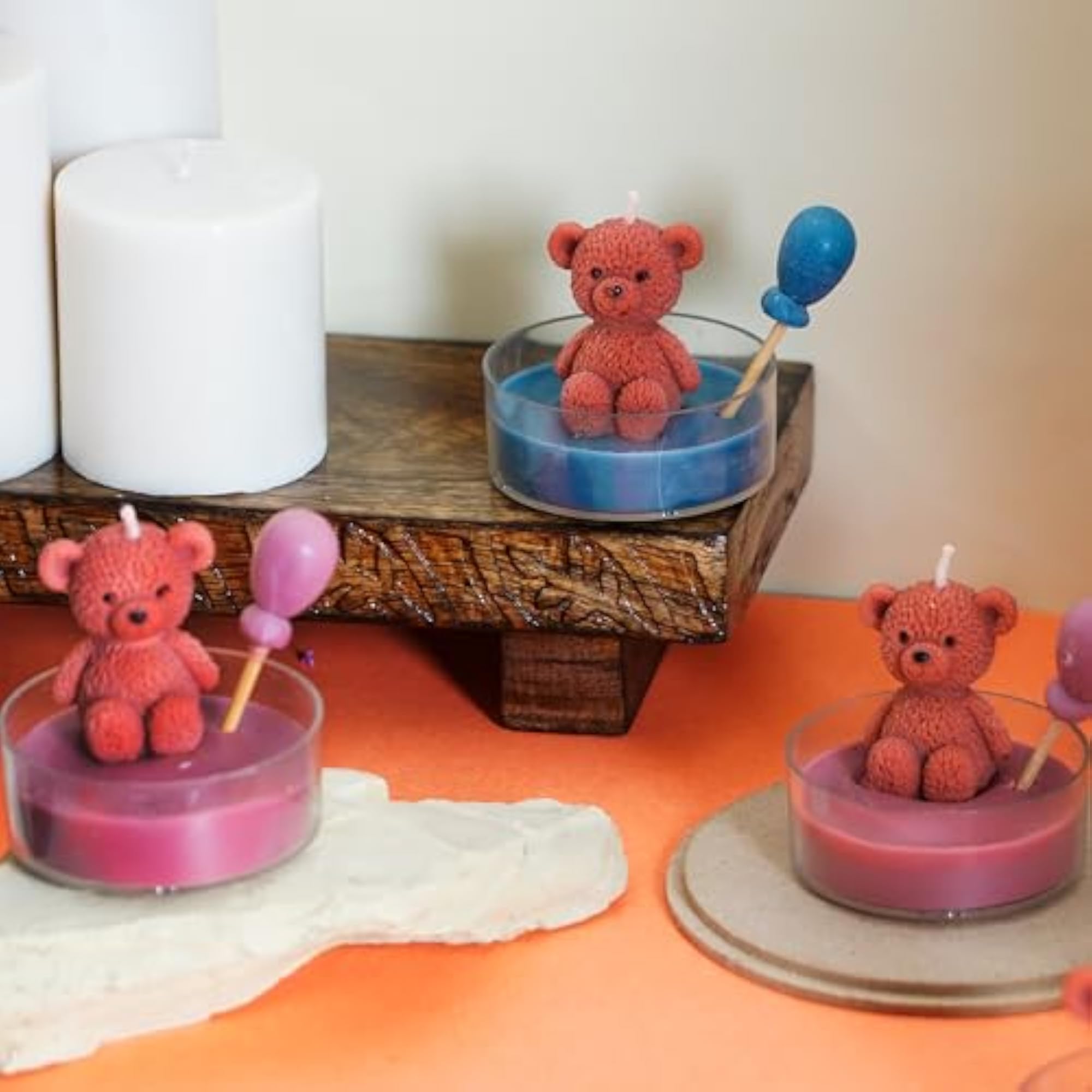 Baby Shower Tealight Candles Gift Set, Vanilla Scented