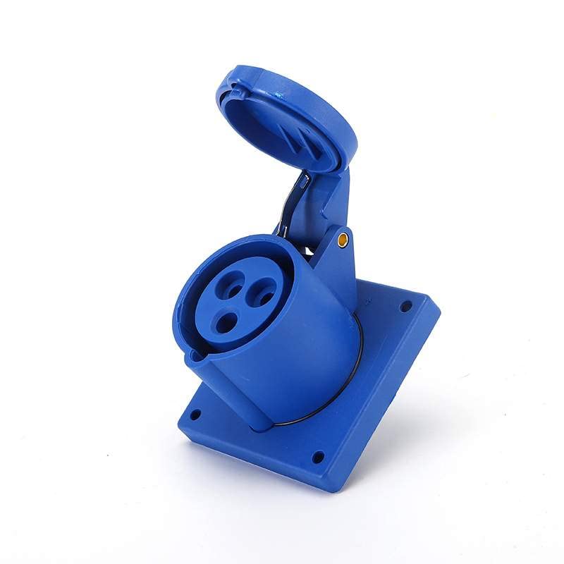IEC60309 Waterproof CEE Industrial Connector Socket 3Pin 32A 250V 2P+E IP44 (Type-1）