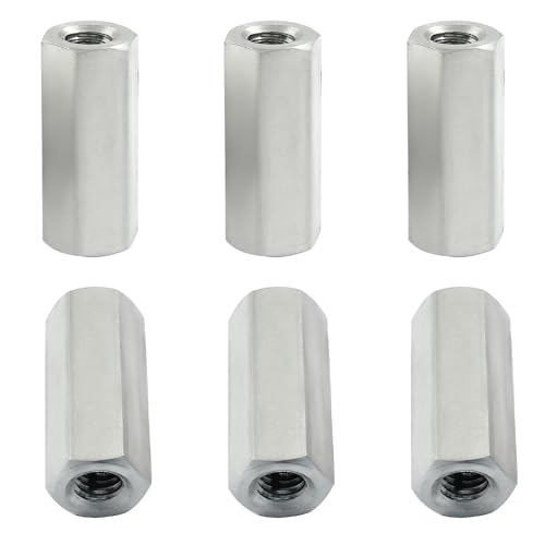 Écrou d'accouplement M6 hexagonal en inox de 25 mm pour assembler vos meubles et structures
