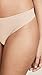 Calvin Klein Women's Invisibles Seamless Thong Panty, Light Caramel, X-Large