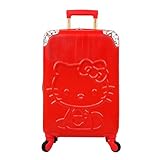 Bioworld Hello Kitty Character Print Red 20' Carry-On Adult Hardside Carry-On Rolling Luggage