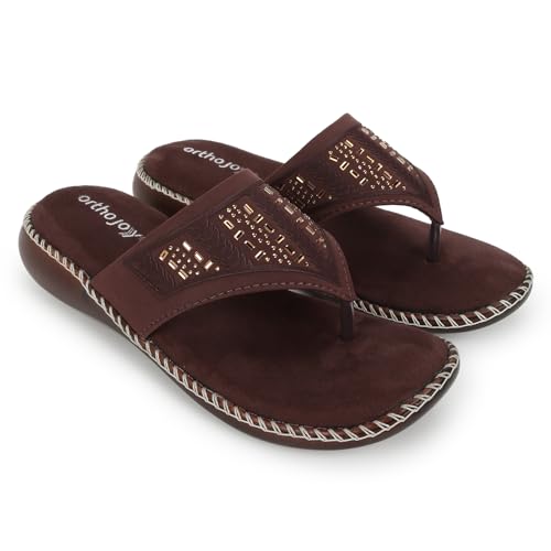 Image of ORTHO JOY doctor Footwear for women|| Fancy Footwear For Women || Orthopedic Women's Fancy Slipper /Sandal For Women