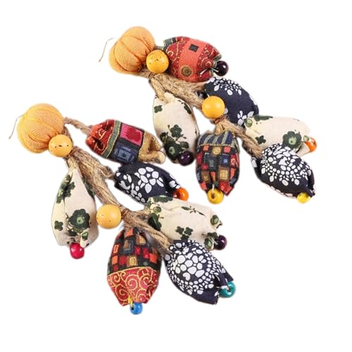 トレンディな感謝祭のイヤリング女性のための手作り生地カボチャひまわりブラブラステートメントジュエリー装飾ひまわりステートメントジュエリー