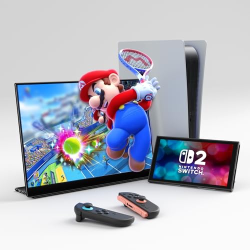 Image of EHOMEWEI Q5 16 inch 2.5K 120Hz Portable Monitor, QLED 100% DCI-P3 Hummingbird Anti-Glare Screen, Ultra-Slim Aluminum, Mac-Compatible for MacBook Pro /Air, iPad, Laptop, Windows Desktop, Consoles