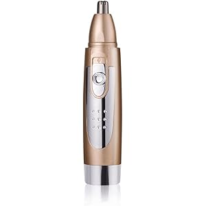 Electric Eyebrow Trimmer, Ear and Nose Hair Trimmer Clipper – Three-Dimensional Arc Cutter Head, Portable for Travel or Business Trip, Easy Cleansing Razor