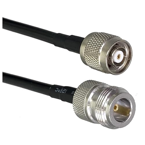 Kensut?n RG58 N - TNC RP TNC �I�X�v���O & ���X�W���b�N �X�g���[�g & ���p RF �W�����p�[ �s�O�e�[���P�[�u�� 6�C���` ~ 30M(N F to RPTNC M,6FT (2M))