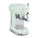 Smeg Pastel Green Stainless Steel 50's Retro Espresso Machine,1 liters