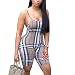 ECHOINE Women's Sexy Bodycon Romper Spaghetti Strap Short Pants One Piece Jumpsuits Clubwer