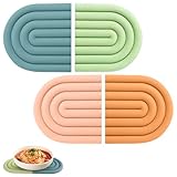 Nettoyage Facile: La surface lisse et antiadhésive du dessous de plat silicone se nettoie facilement des traces de graisse et d'eau courantes. Lavable à la main ou en machine, il sèche rapidement pour une utilisation répétée. Durable et résistant à la déchirure, il supporte des températures extrêmes de -40 °C à 230 °C sans se déformer, ce qui vous fait gagner du temps d'entretien.