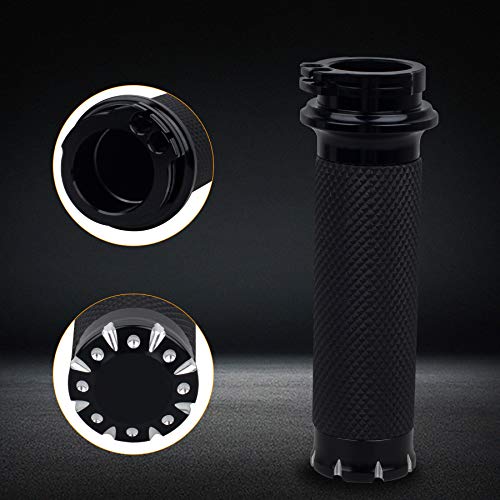Nthreeauto FBAN3MP24917 Handlebar Hand Grips Motorcycle Throttle Grip For 1 Inch / 25Mm Handle Bars Universal Compatible With Harley Dyna Sportster 883 1200 Road Electra Glide Softail Touring thumb #1