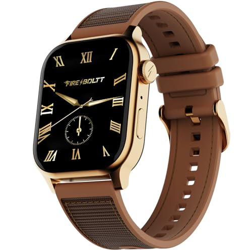 Image of Fire-Boltt Rise Force Smart Watch 1.85 inch Display, Nylon-Fluoroelastomer Hybrid Strap, Rotating Crown, Bluetooth Calling, Dual Button Control, Metal Body Smartwatch for Men and Women Soft Rose