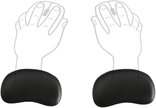 Ergonomic Wrist Rest Pad Memory Foam Mouse Pad Anti-Skid Mousepad Support Wrist Rest Mat Ergonomic Office Healthy for PC Computer Laptop Desktop 2pack