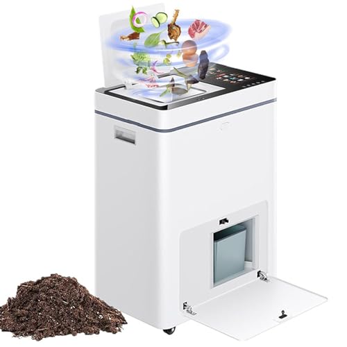 Compostador eléctrico de cocina, contenedor inteligente de abono para interiores, reciclaje de alimentos sin olor, compostador de encimera que convierte los residuos en abono seco