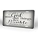 Matthew 19:26，Front License Plate Aluminum Decorative License Plates Funny Metal Car Plate 6