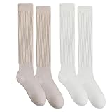 3 façons de porter: Vous pouvez porter ces chaussettes élastiques comme chaussettes de botte en vous étirant jusqu'à votre genou, à mi-chemin en bas du mollet comme chaussettes d'équipage, ou les serrer à vos chevilles comme des chaussettes slouch.
