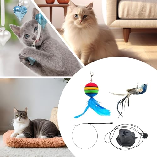 Juguetes estimulantes para gatos con accesorio interactivo y ejercicio mental 5
