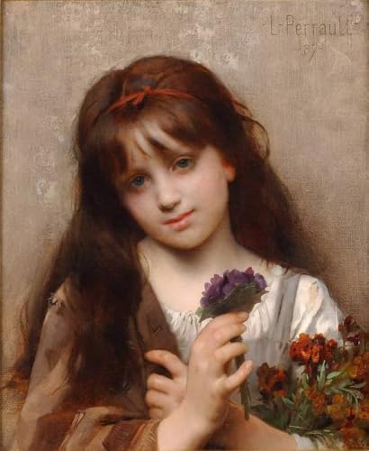 Peinture à l'huile faite main par des professeurs d'art reproduction Léon Bazile Perrault
