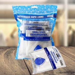 ANSIO Interior Dehumidifier Damp Absorber Sachets, Drawer Dehumidifier Bags, Small Space Dehumidifier Sachets 6 x 36 grams
